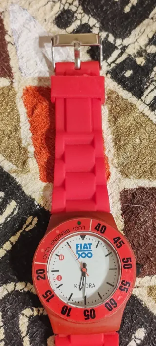 Orologio FIAT 500 Rosso