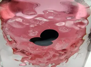 Vaso vintage Murano in vetro sommerso