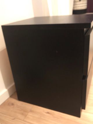 Cómoda Ikea Malm Negra 2 Cajones