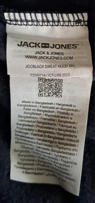 Sudadera Jack & Jones Azul Marino Talla M