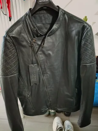 Giubbotto Pelle Uomo INCIPIT Nero Tg M