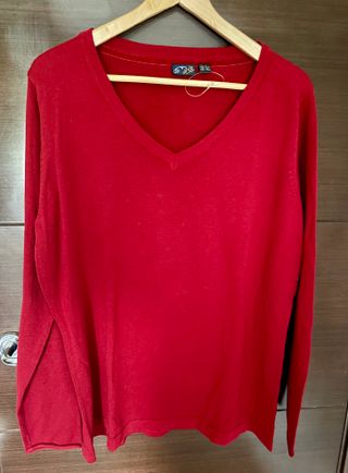 Jersey punto cuello pico