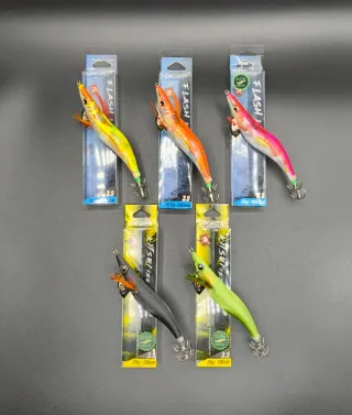 5 señuelos de pesca Akami, Eging, Pesca Cefalópodo