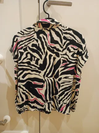 Blusa SALSA JEANS animal print rosa y negro