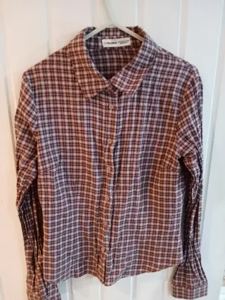 Camisa cuadros Pull&Bear Talla S