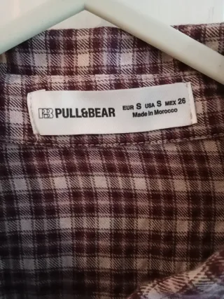 Camisa cuadros Pull&Bear Talla S