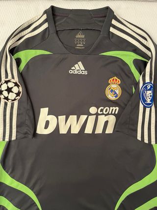 Camiseta Real Madrid 2007-20008 Adidas Champions