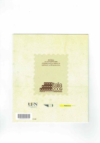 Italia 2009 Francobolli Giornata Lingua Italiana