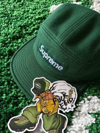 Supreme Wool Camp Cap — Dark Green (Loro Piana )