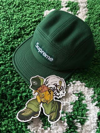 Supreme Wool Camp Cap — Dark Green (Loro Piana )