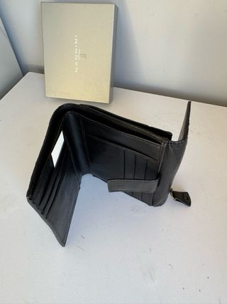 Portafoglio Nannini donna in pelle nero