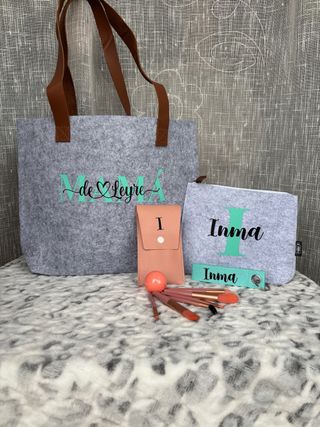 Set personalizado bolso, neceser y brochas