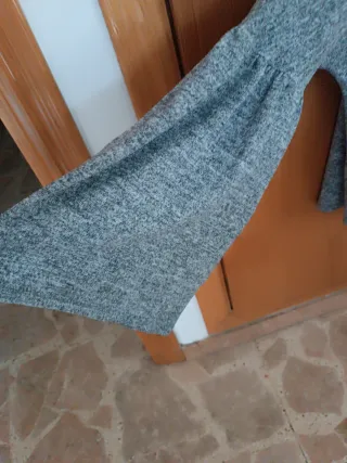 Jersey Mango gris mujer Talla M