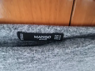 Jersey Mango gris mujer Talla M