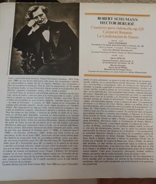 Vinilo Schumann/Berlioz Clásica