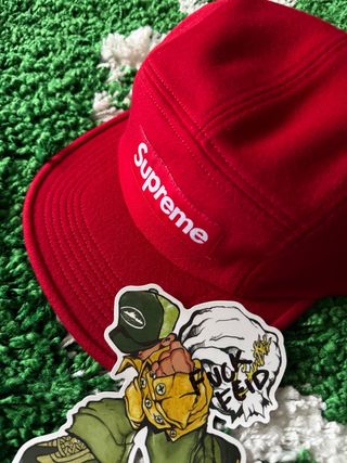 Gorra Supreme Wool Camp Cap Roja