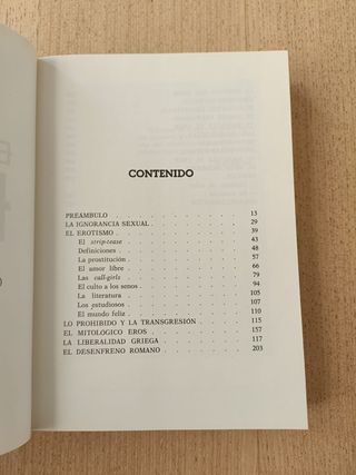 Libro "Historia del Erotismo. El Insaciable Eros"