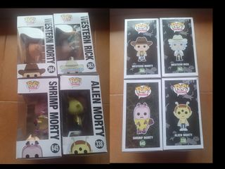 Lote 4 funko Ricky & Morty convention