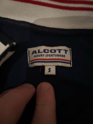 Giacca sportiva blu e bianca