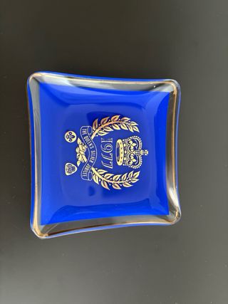 Vassoio (2 pezzi) commemorativo Giubileo Regina Elisabetta II