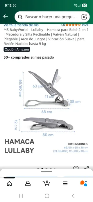 Hamaca bebé Lullaby