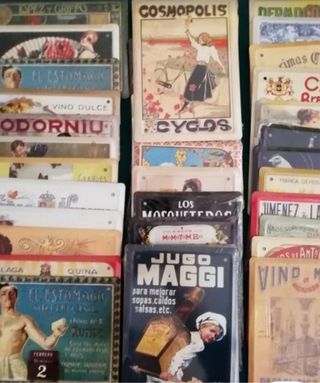 Collezione di 38 distintivi pubblicitari Gli annunci della tua vita