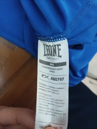 T-shirt allenamento Leone uomo blu