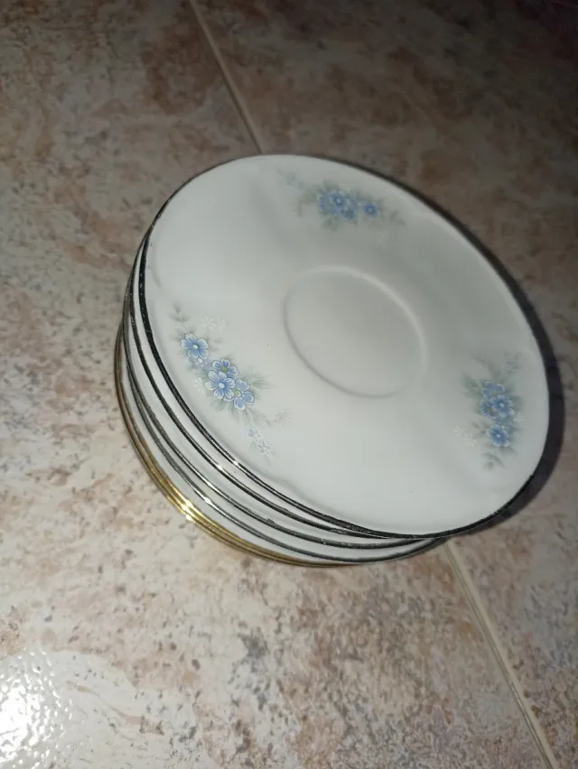 Juego de té de porcelana azul y blanco