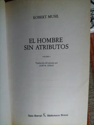 EL HOMBRE SIN ATRIBUTOS. 4 Volúmenes