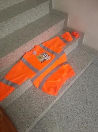 Sudadera de trabajo naranja reflectante