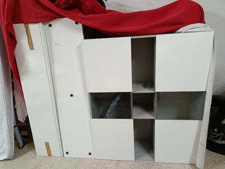 Mueble de salón blanco modular