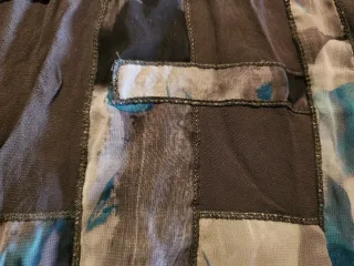 Vestido/Túnica Mujer Negro Multicolor