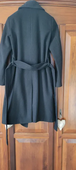 Cappotto doppiopetto nero