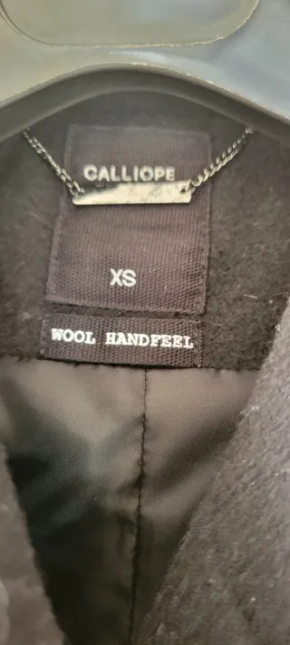 Cappotto doppiopetto nero