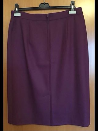 Completo donna viola giacca e gonna