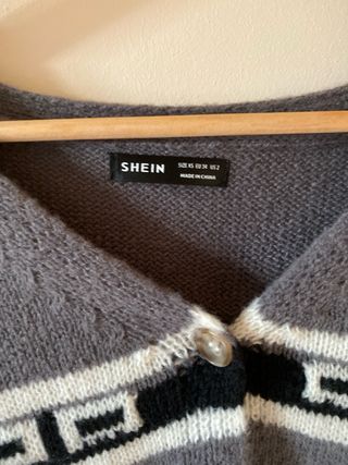 Jersey SHEIN gris y blanco talla XS