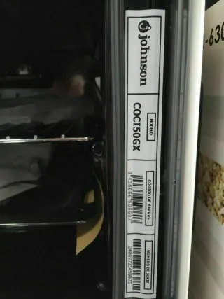 Cocina Gas butano Johnson COCI50GX/COCI50BX