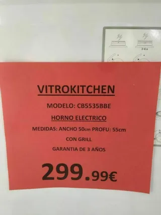 Cocina Con Horno Electrico VITROKITCHEN