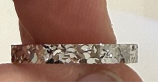 Sorprendente anillo de Plata con Diseño de Hielo