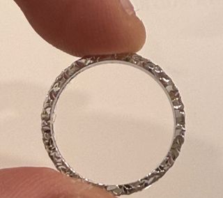 Sorprendente anillo de Plata con Diseño de Hielo