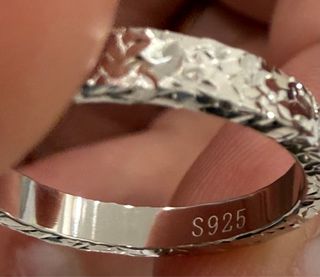 Sorprendente anillo de Plata con Diseño de Hielo