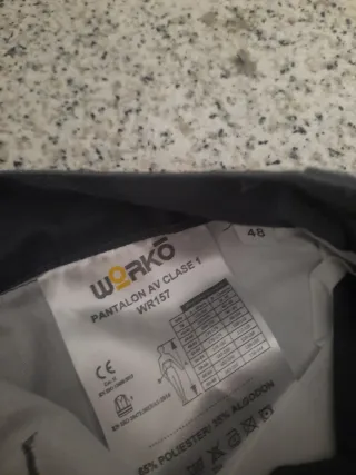 Pantalón WORKO Gris Talla XL