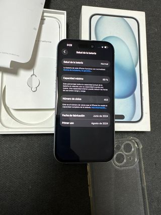 iPhone 15 Azul 128GB con factura