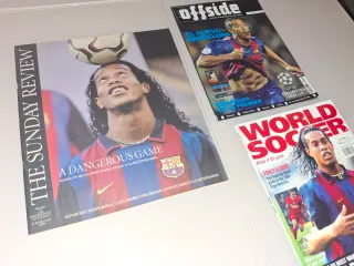 Revistas ronaldinho fc barcelona don balon messi