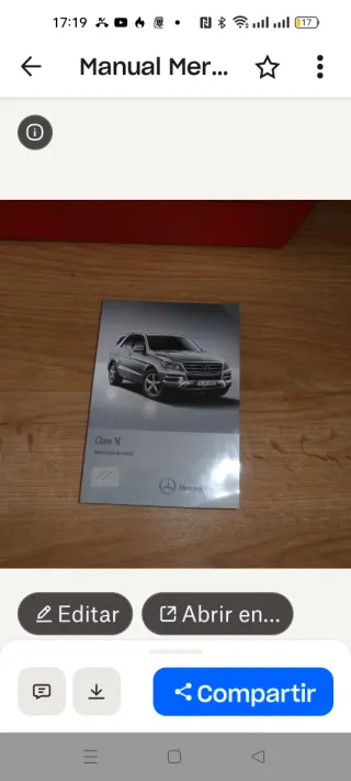 Libro usuario Mercedes Clase M año 2011