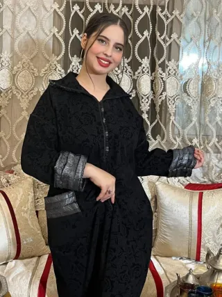 Jelaba de Invierno Negra