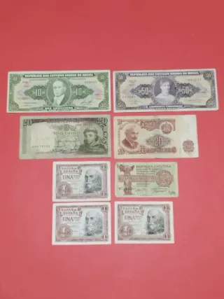 Lote Billetes Españoles y Extranjeros