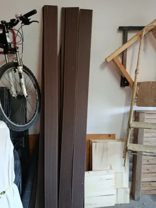 6 Tablones Resina Marrón leroy merlin