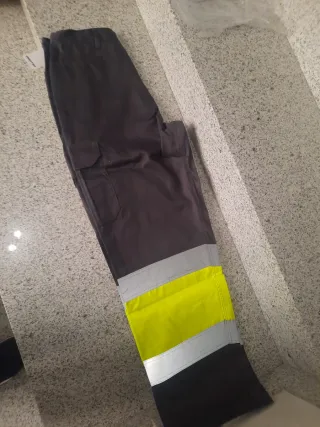 Pantalón de trabajo PRIMA Talla 46 Gris/Amarillo