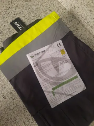 Pantalón de trabajo PRIMA Talla 46 Gris/Amarillo